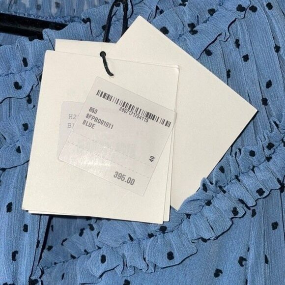 SANDRO Gwen Polka-Dot Ruffled Dress Womens Size 40 US (Large) - Picture 11 of 13